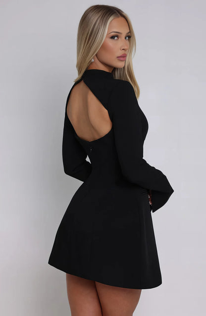 Angela Mini Dress - Black