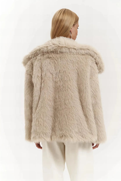 Faux Fur Artic Glow - Black