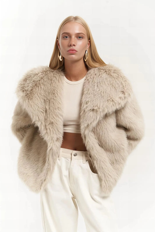 Faux Fur Artic Glow - Beige