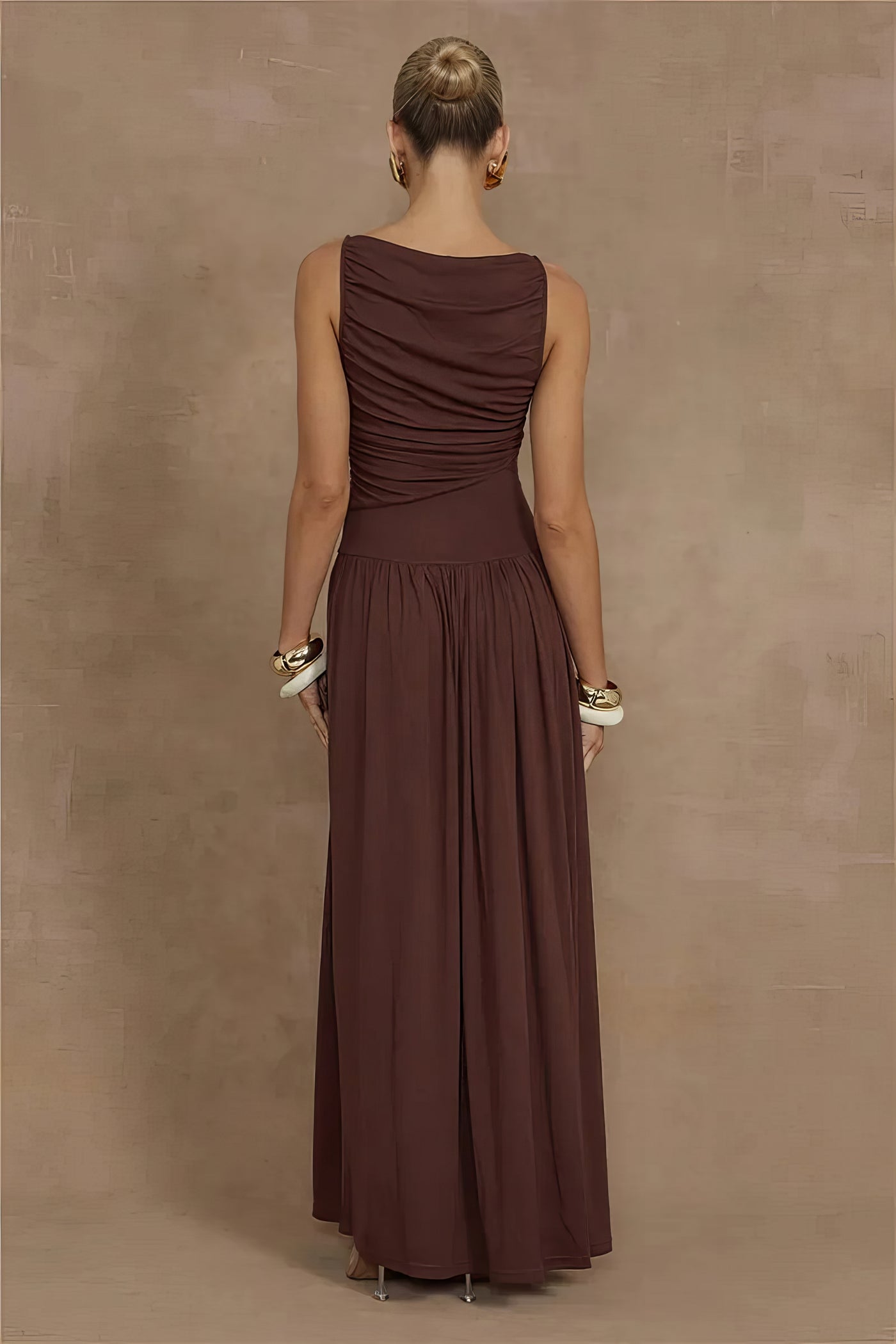 Jade Maxi Dress - Brown