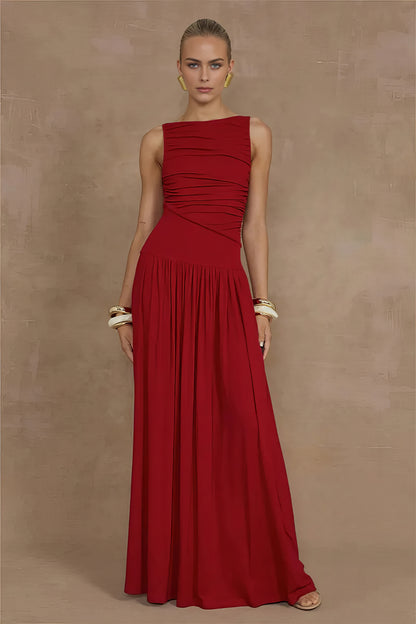 Jade Maxi Dress - Red