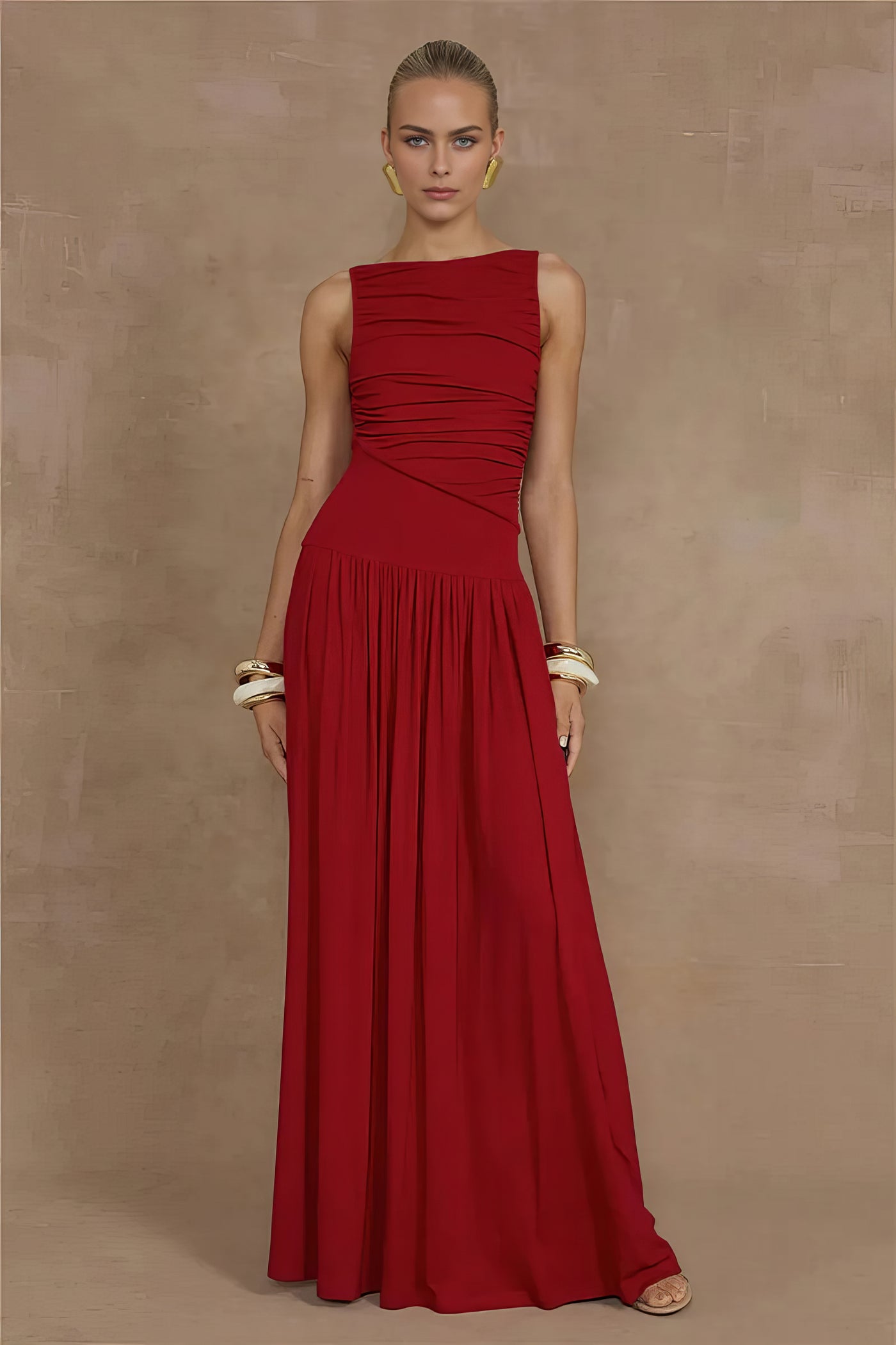 Jade Maxi Dress - Brown