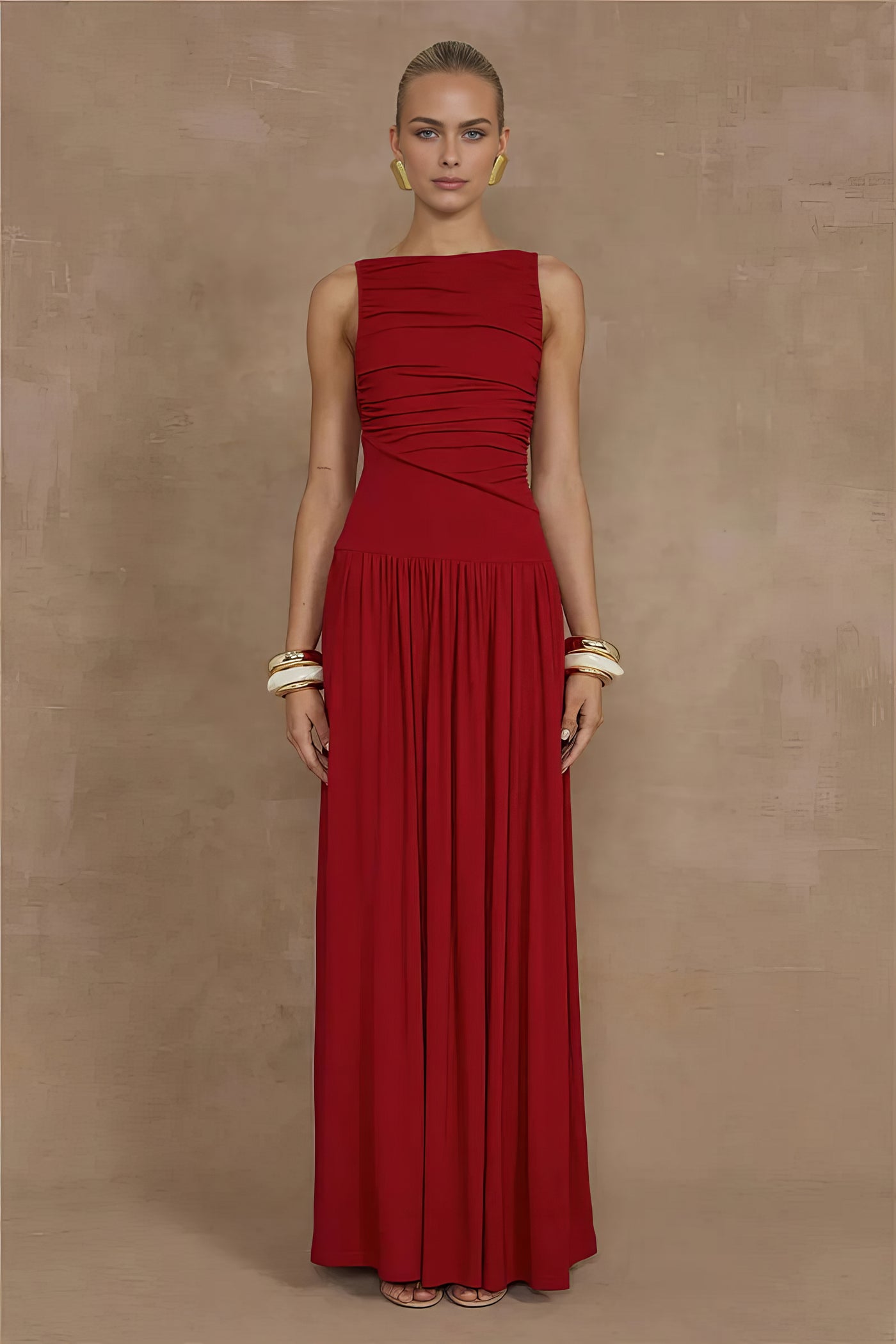 Jade Maxi Dress - Brown
