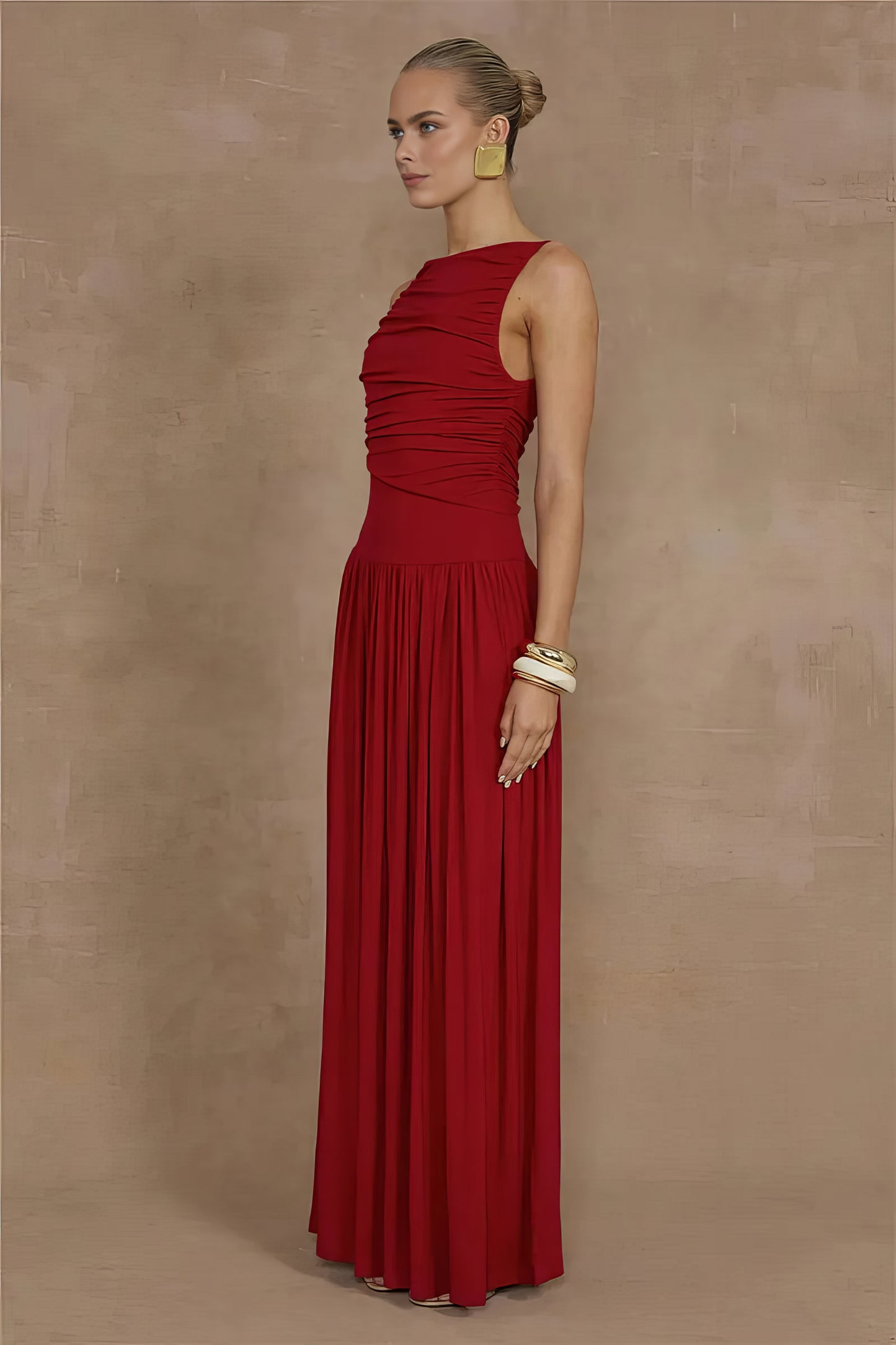 Jade Maxi Dress - Red