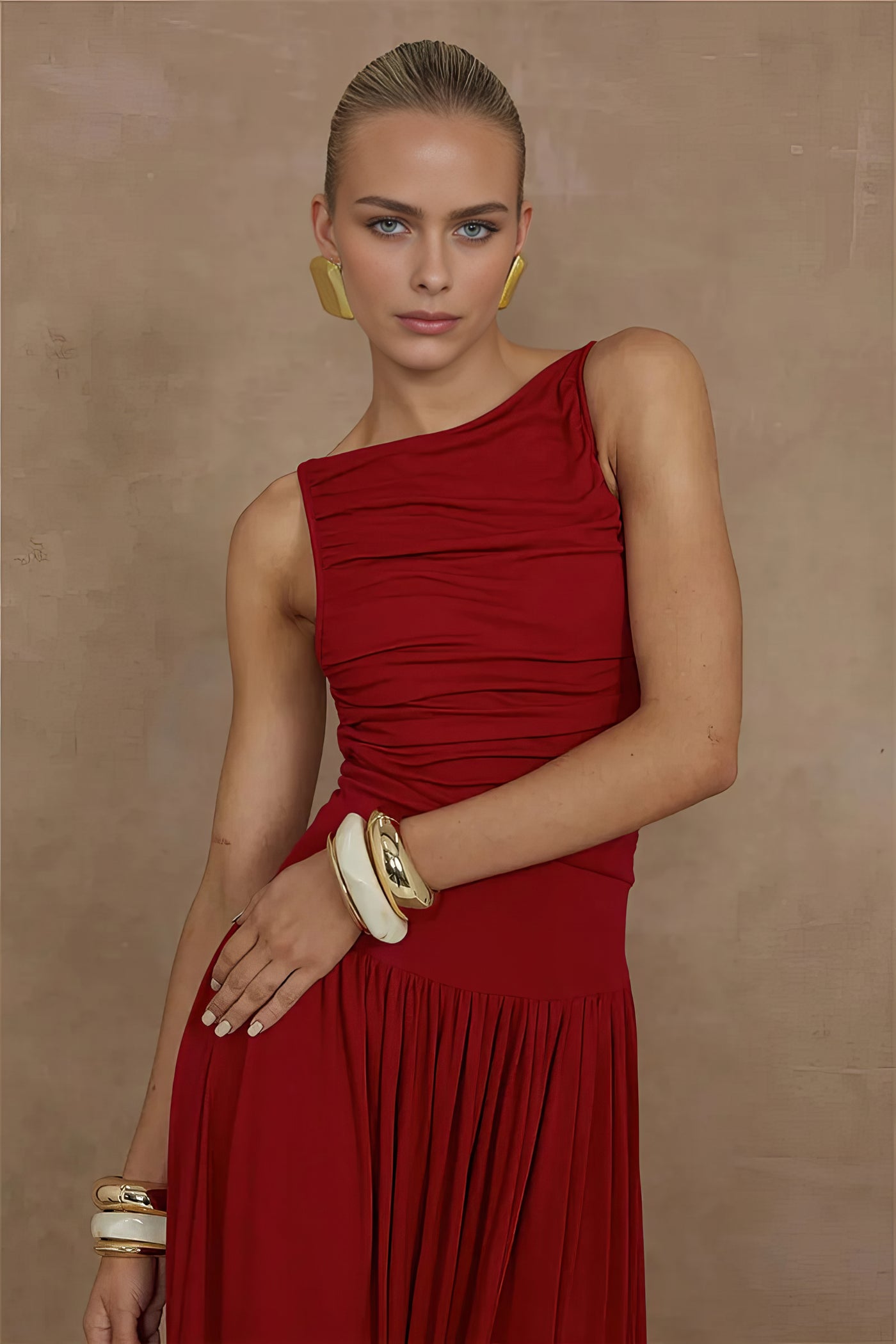 Jade Maxi Dress - Brown