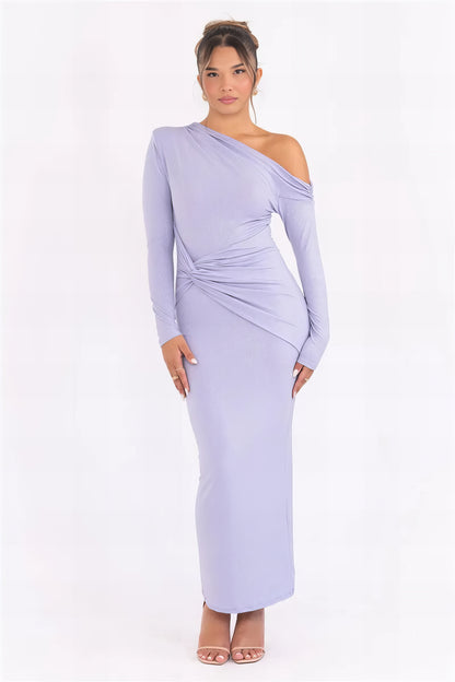 Sara Sparkling Maxi Dress - Purple